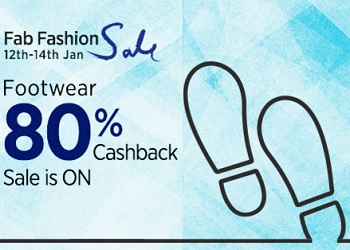 India Desire : Paytm- Flat 80% Cashback On Footwear From Rs. 100 Starting Price- FOOT80
